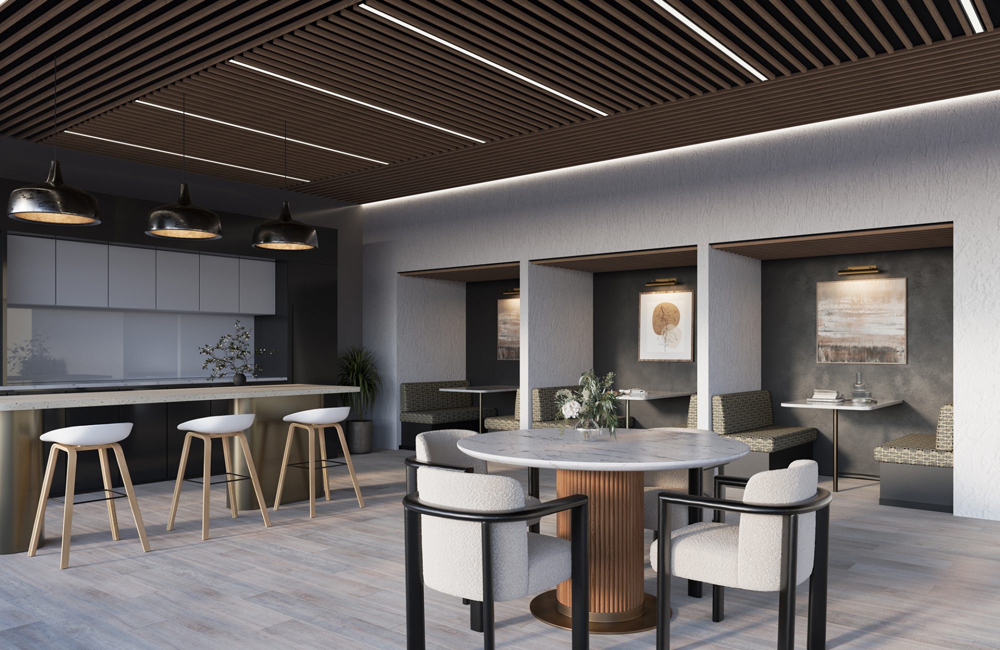 SoftenUp, Plateau Ceiling Frames | Mountain Lodge | WoodGrain Collection