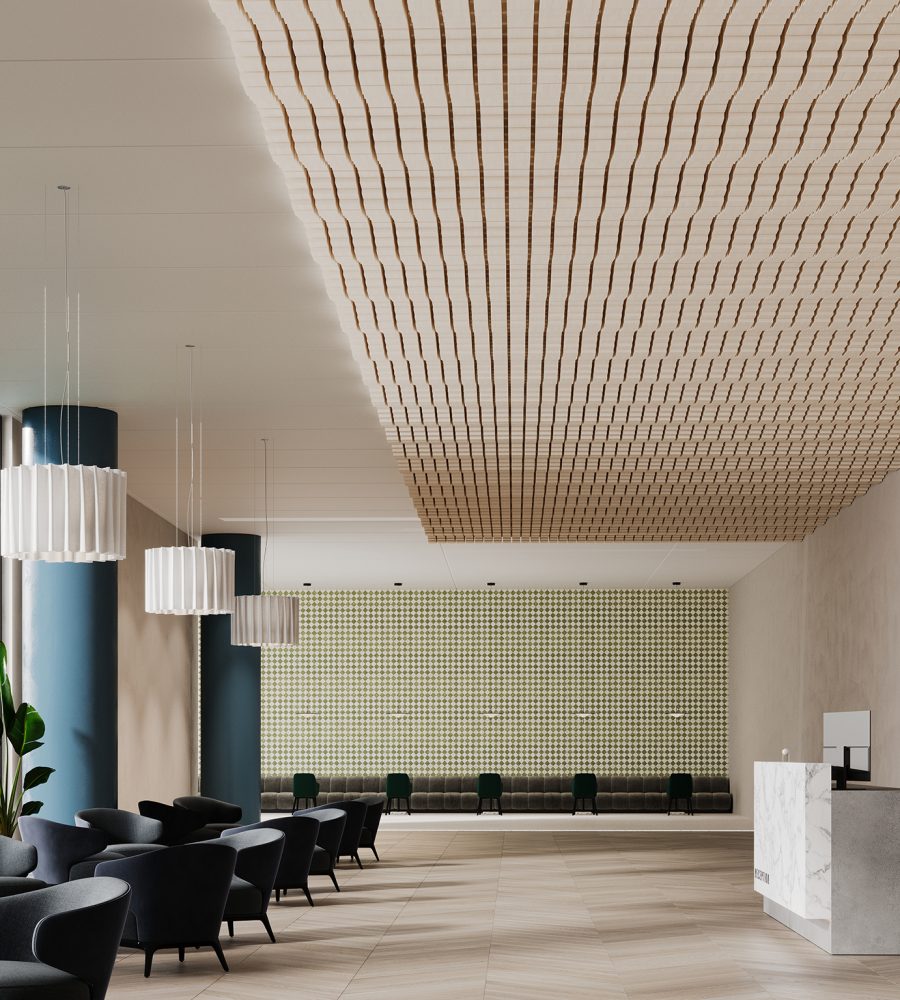Vista, Mountain Ceiling Frame | White Oak | WoodGrain Collection