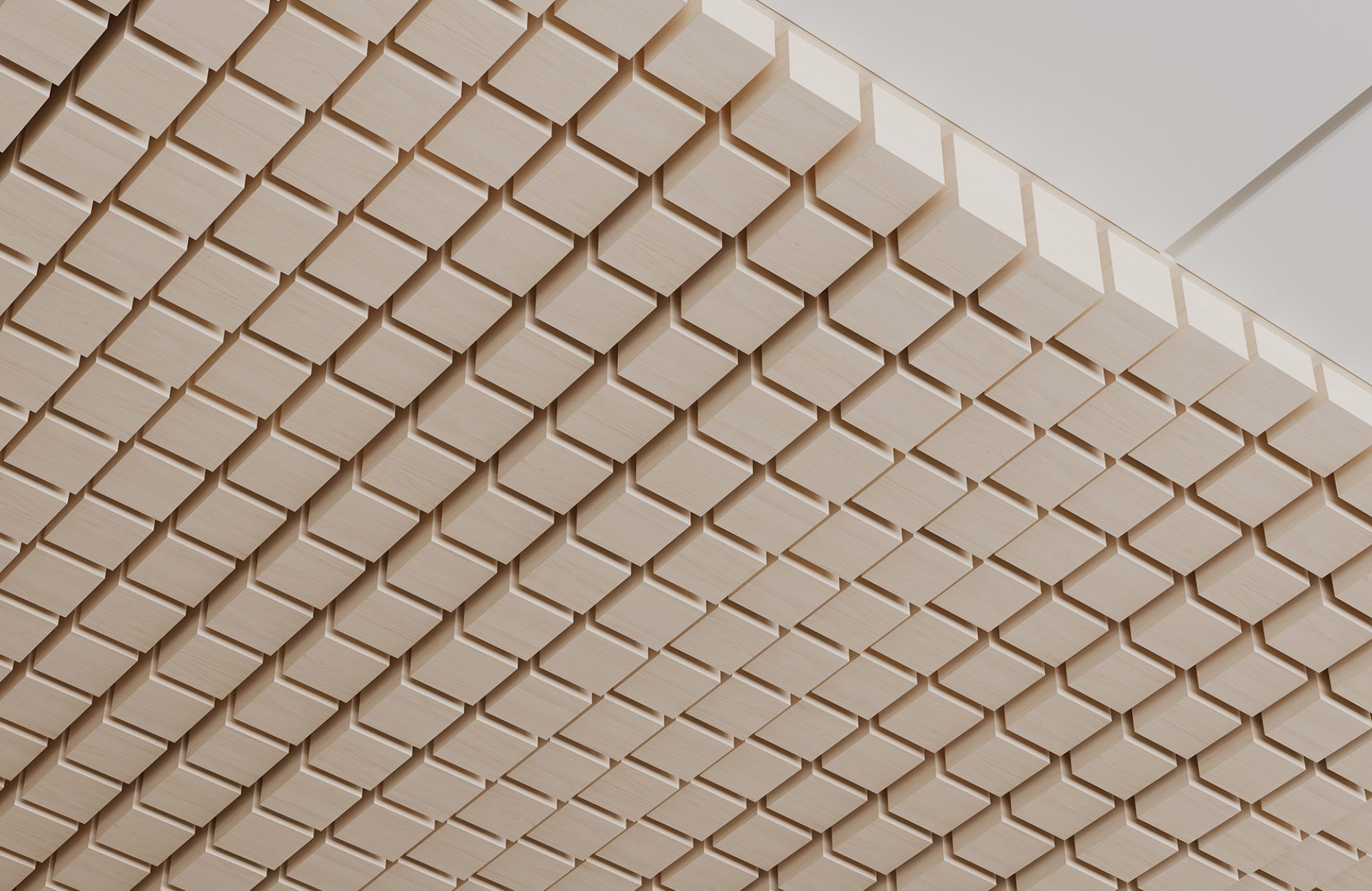 Vista, Mountain Ceiling Frame | White Oak | WoodGrain Collection