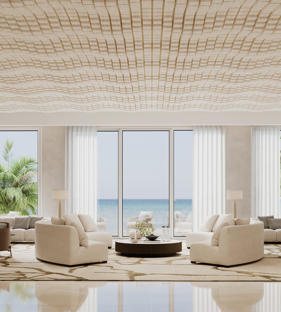 Vista, Oceanic Ceiling Frame | White Elm | WoodGrain Collection