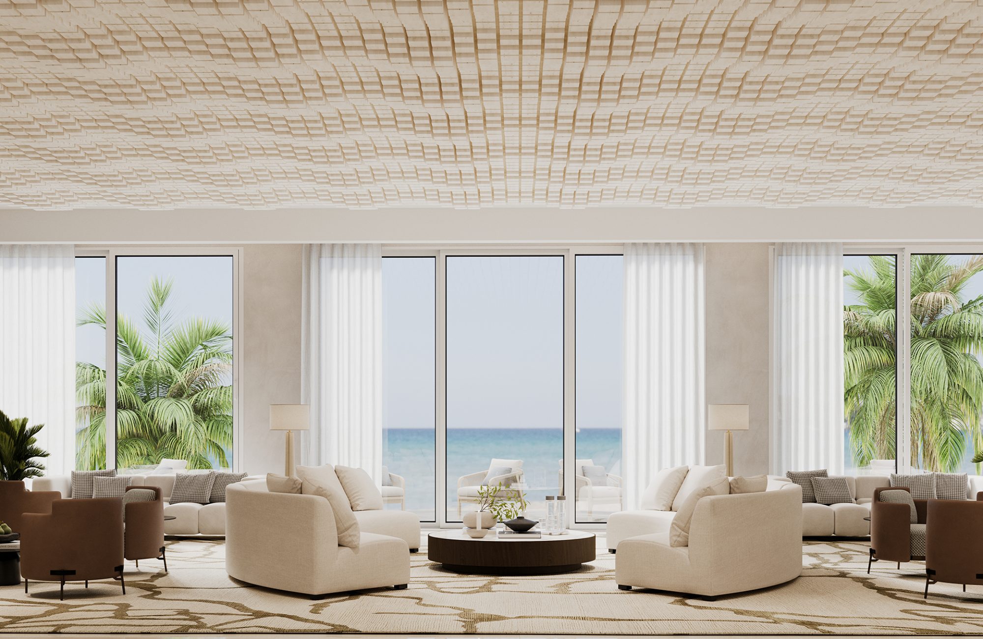 Vista, Oceanic Ceiling Frame | White Elm | WoodGrain Collection
