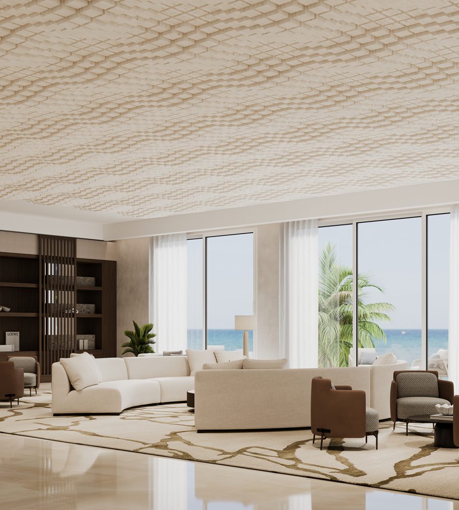 Vista, Oceanic Ceiling Frame | White Elm | WoodGrain Collection