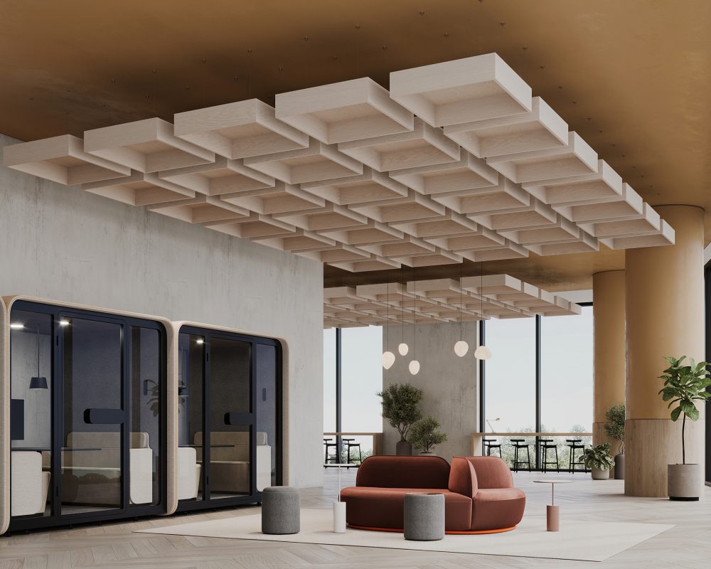 Pan Ceiling Clouds | Petrified Ash | WoodGrain Collection