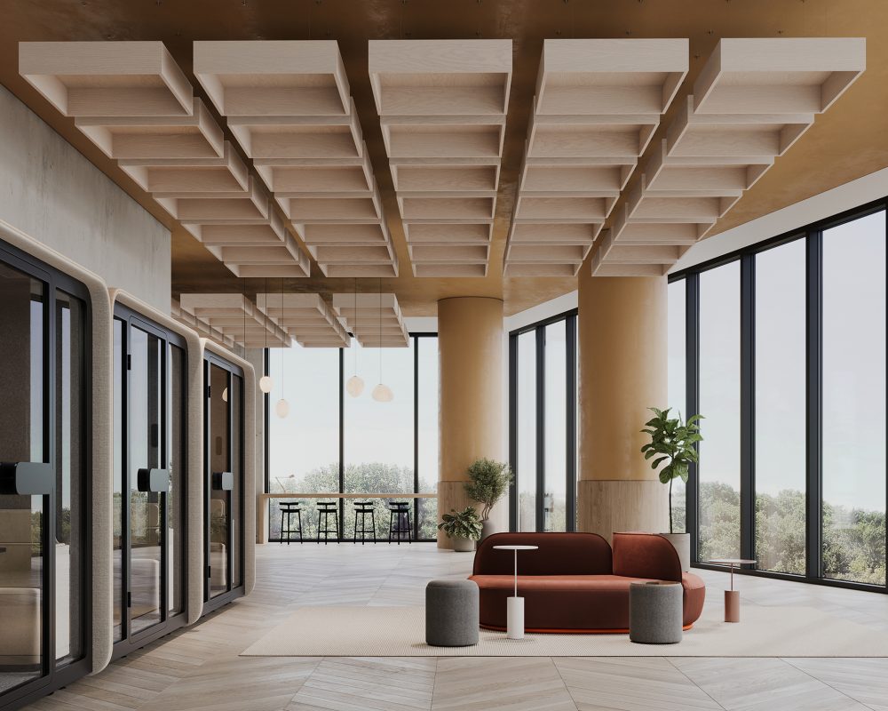 Pan Ceiling Clouds | Petrified Ash | WoodGrain Collection