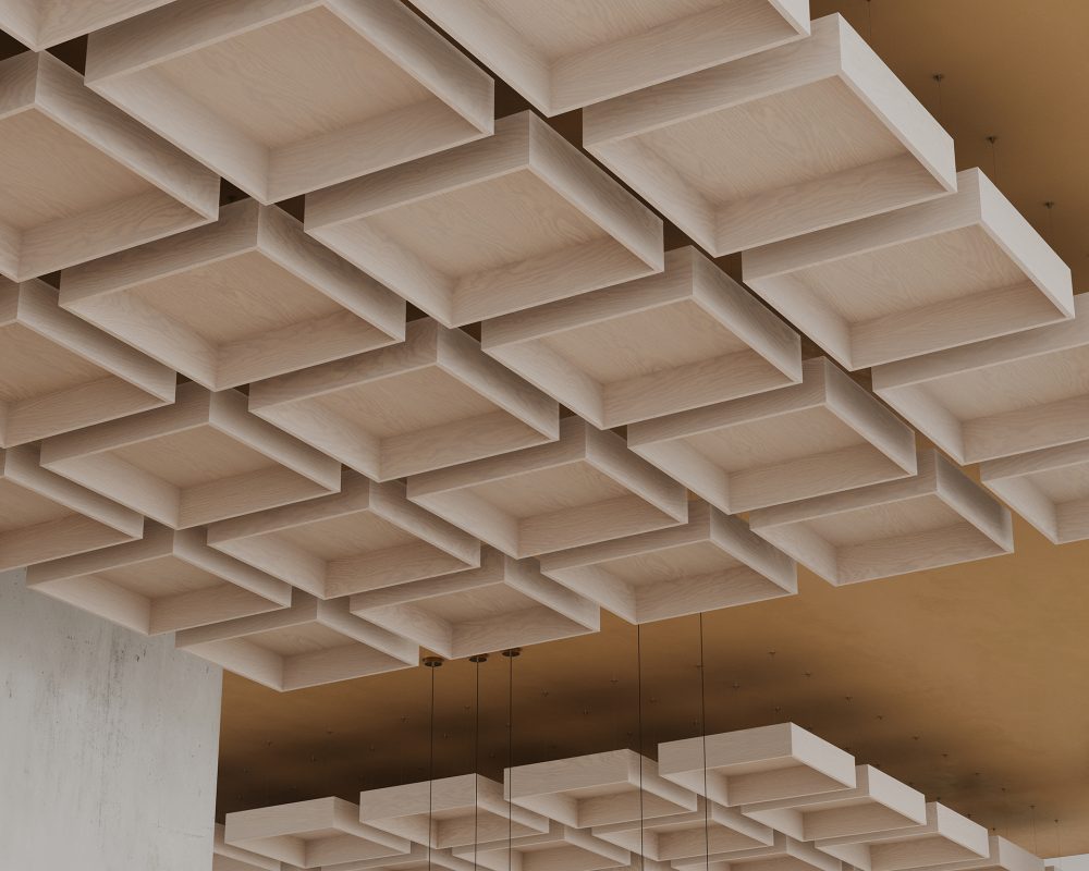 Pan Ceiling Clouds | Petrified Ash | WoodGrain Collection