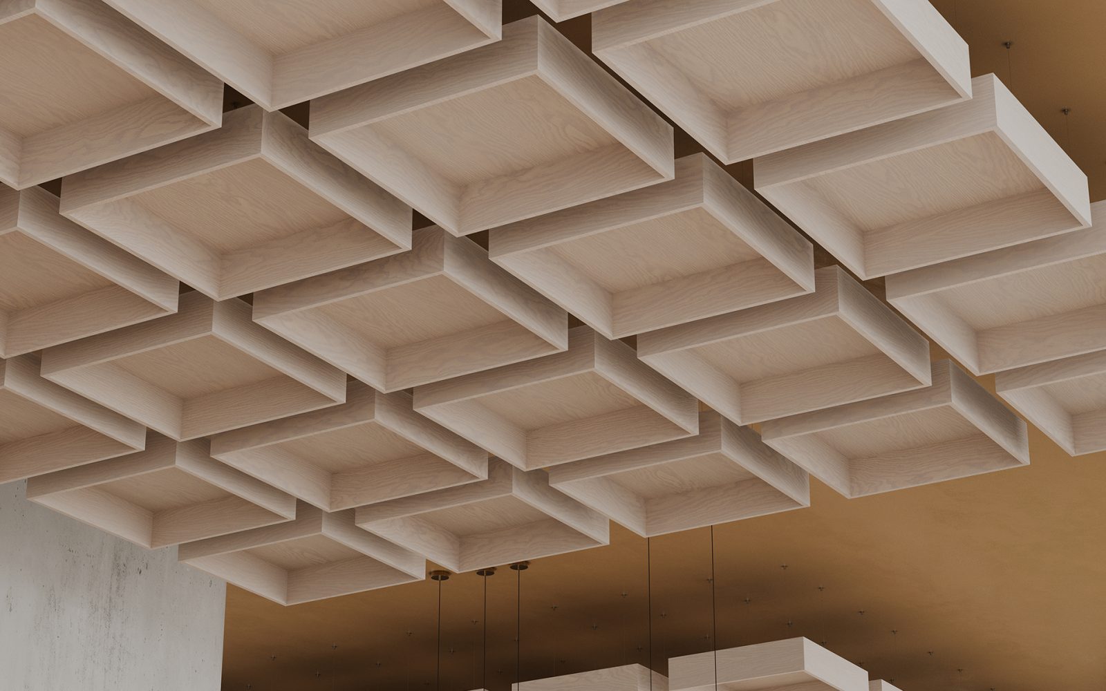 Pan Ceiling Clouds | Petrified Ash | WoodGrain Collection