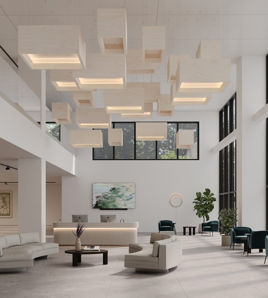 Blox, Shallow Ceiling Clouds | Baltic Birch | WoodGrain Collection