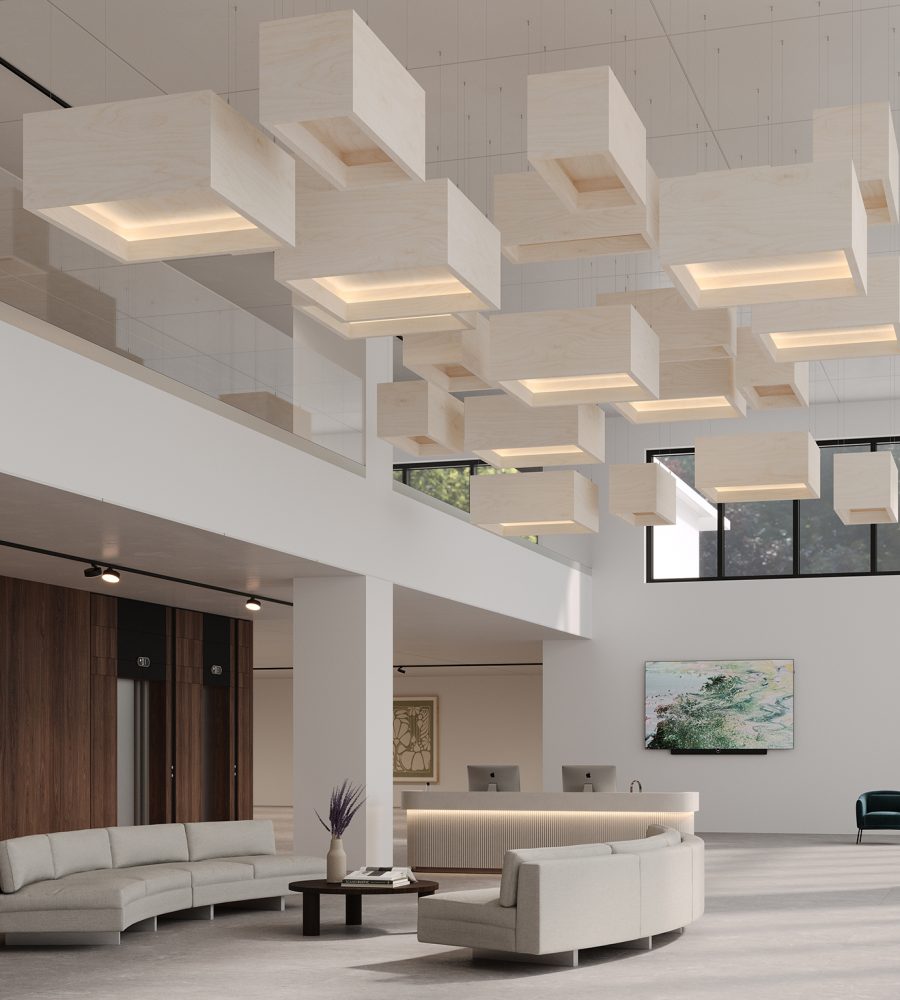 Blox, Shallow Ceiling Clouds | Baltic Birch | WoodGrain Collection