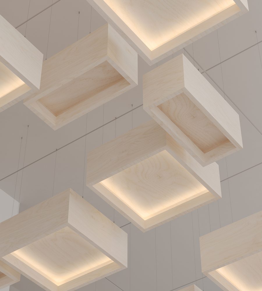 Blox, Shallow Ceiling Clouds | Baltic Birch | WoodGrain Collection