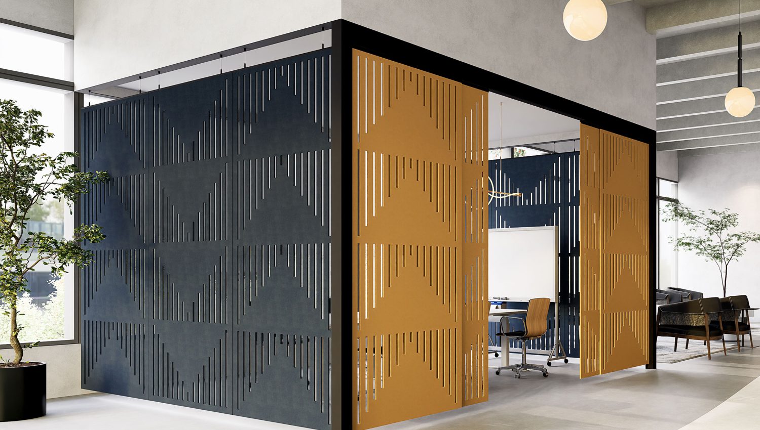 Acoufelt_W_CreativeCut_Pyramid_GraniteTurmeric1-web