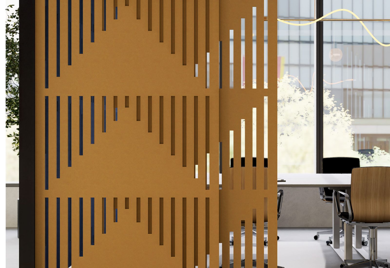 Acoufelt_W_CreativeCut_Pyramid_Turmeric-Closeup-web