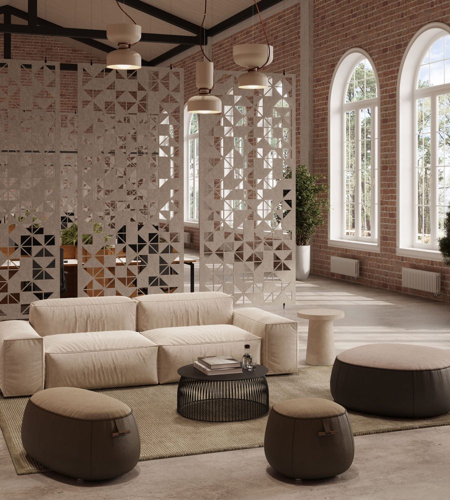 Creative Cut, Origami Wall Screens | Almond | Premier Collection