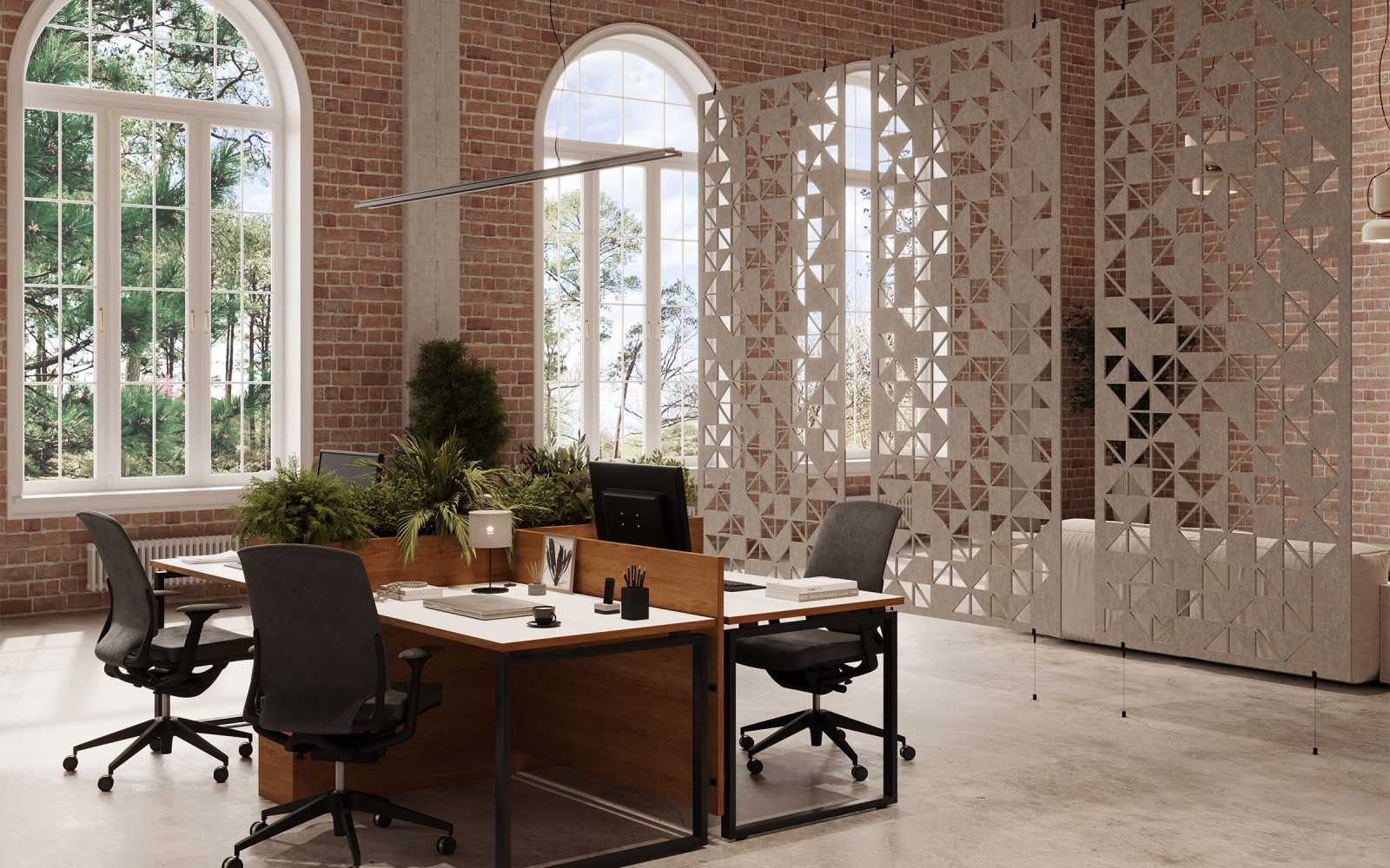 Creative Cut, Origami Wall Screens | Almond | Premier Collection