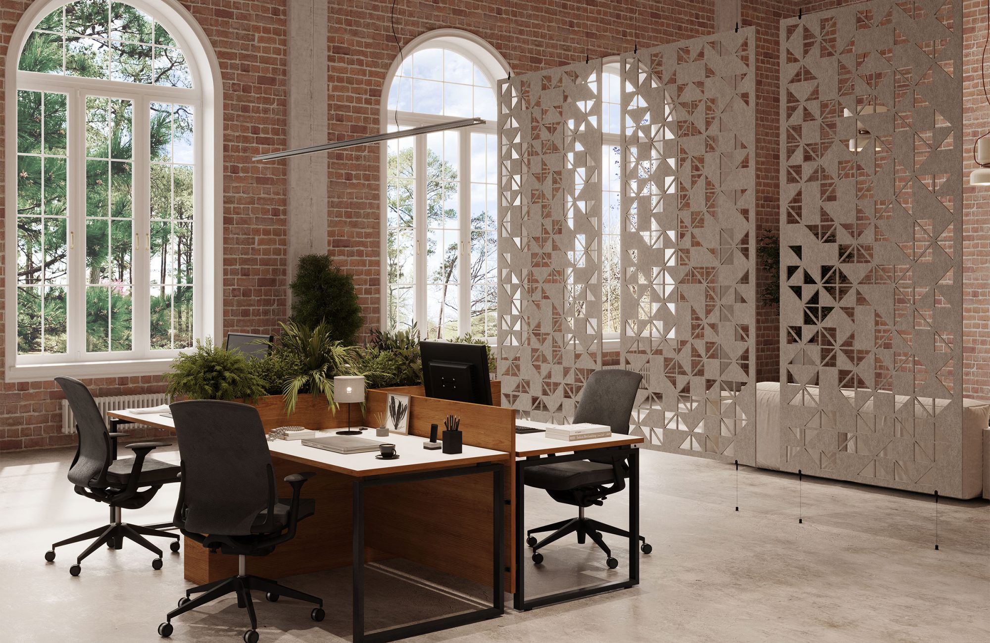 Creative Cut, Origami Wall Screens | Almond | Premier Collection