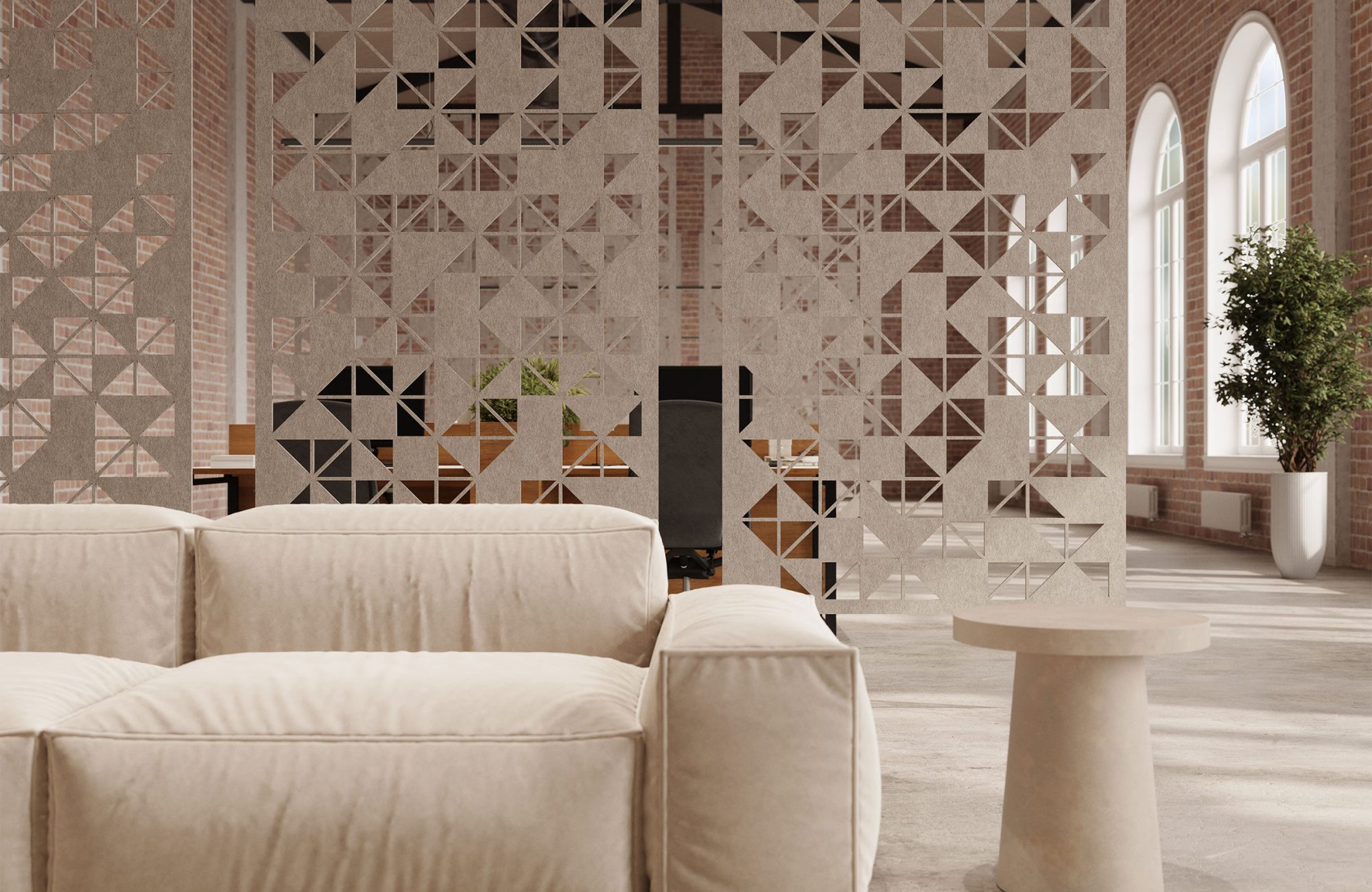 Creative Cut, Origami Wall Screens | Almond | Premier Collection