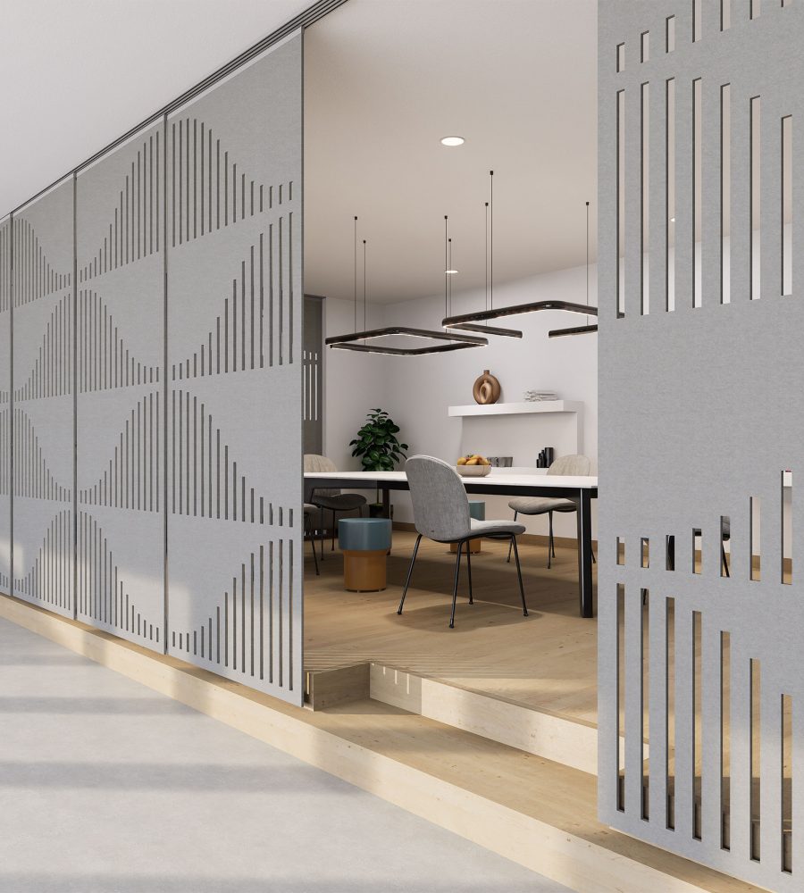 Creative Cut, Sonar Wall Screens | Platinum | Premier Collection