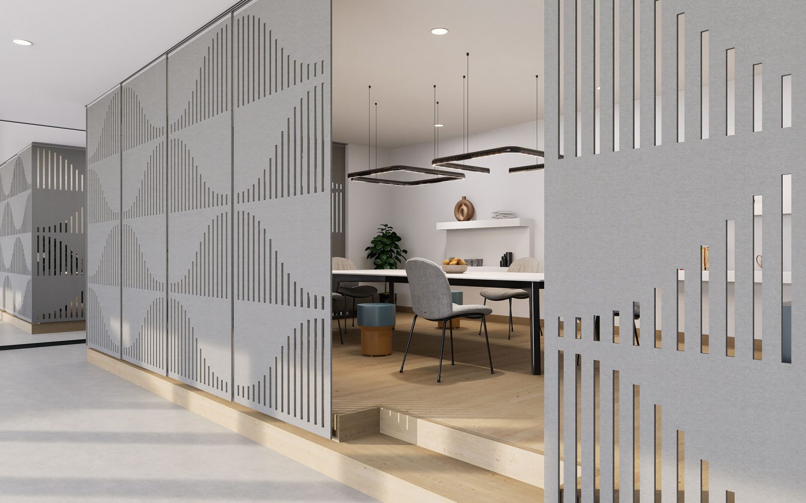 Creative Cut, Sonar Wall Screens | Platinum | Premier Collection