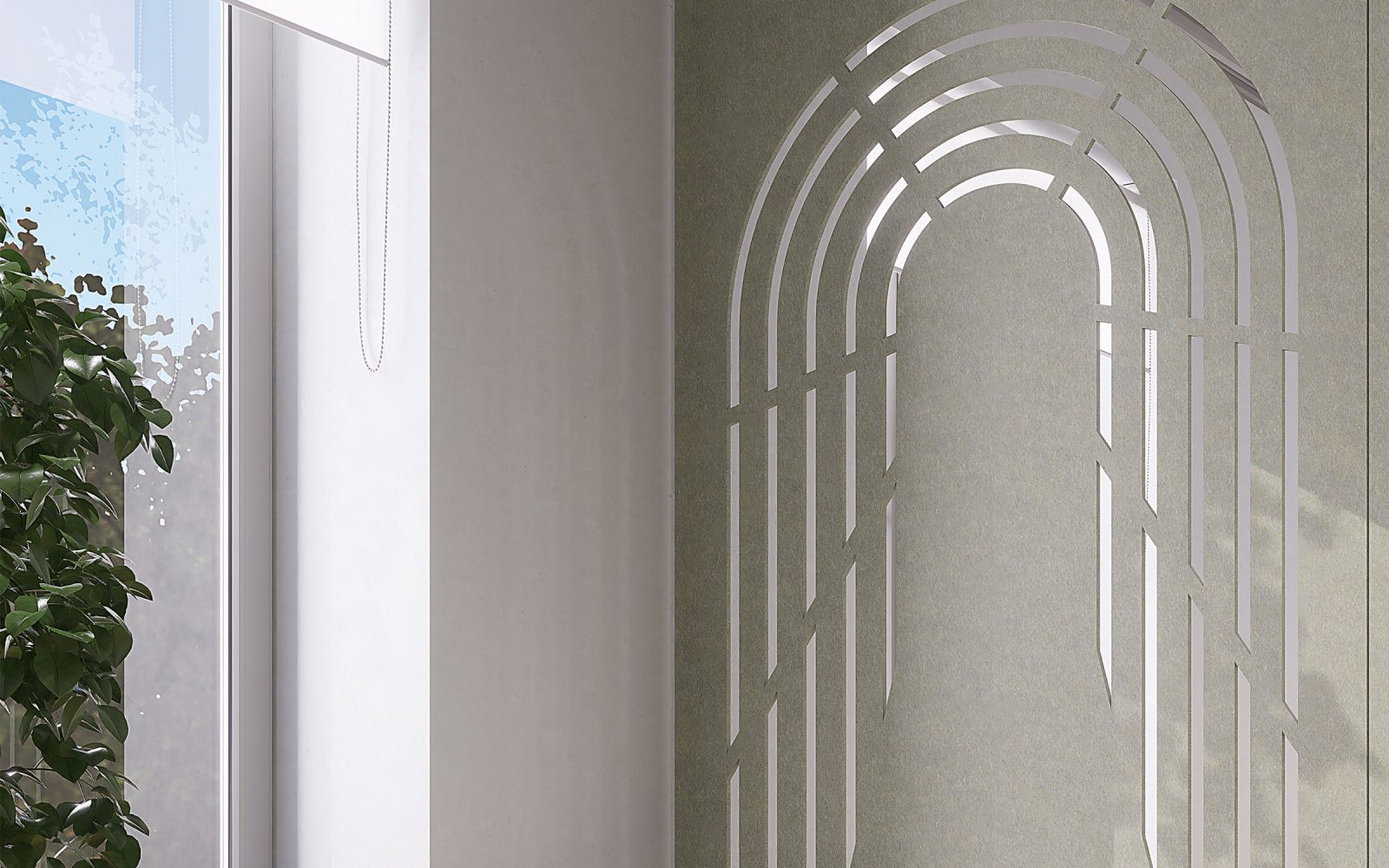 Creative Cut, Tunnel Wall Screens | Pistachio | Premier Collection