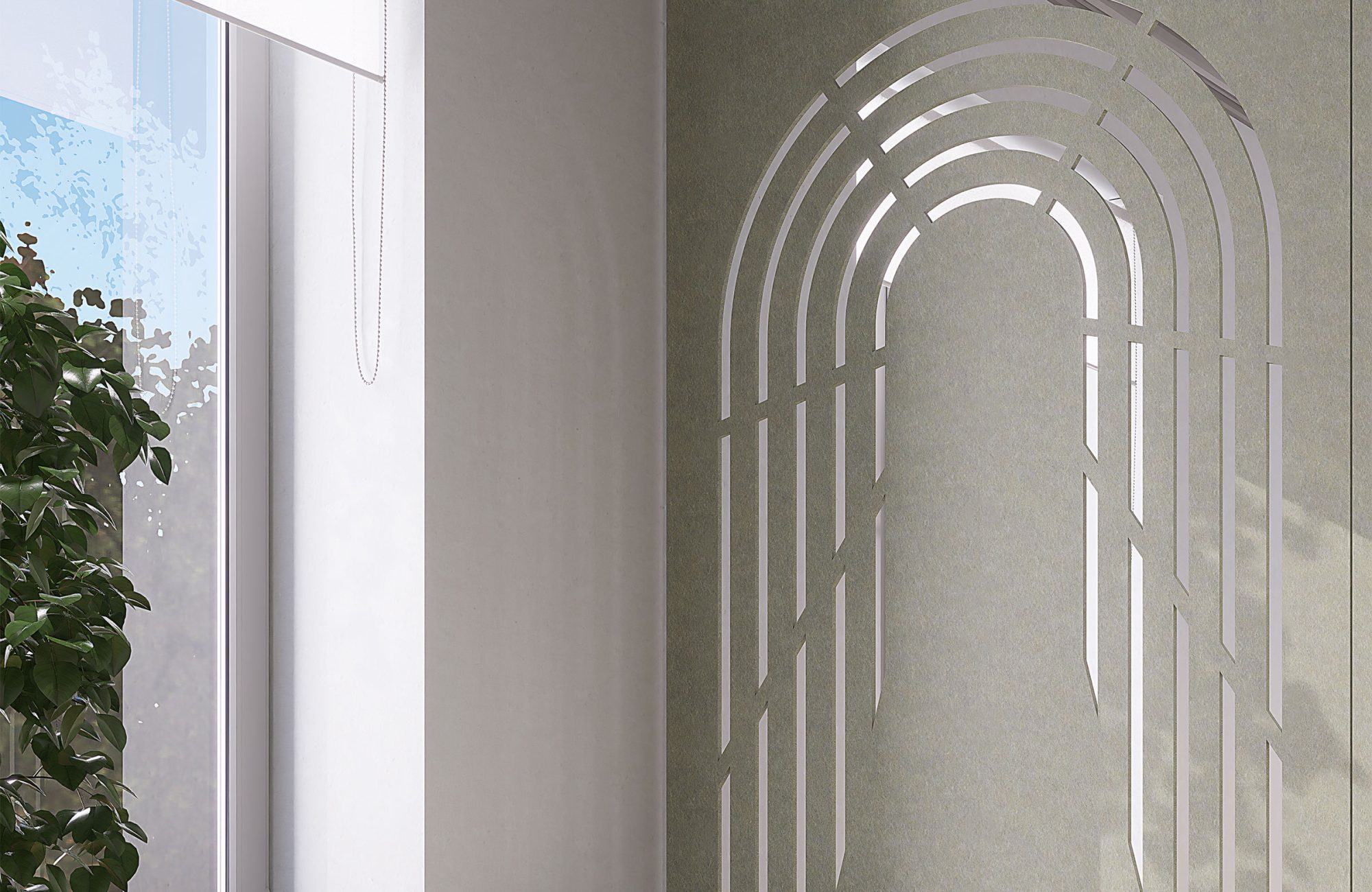 Creative Cut, Tunnel Wall Screens | Pistachio | Premier Collection