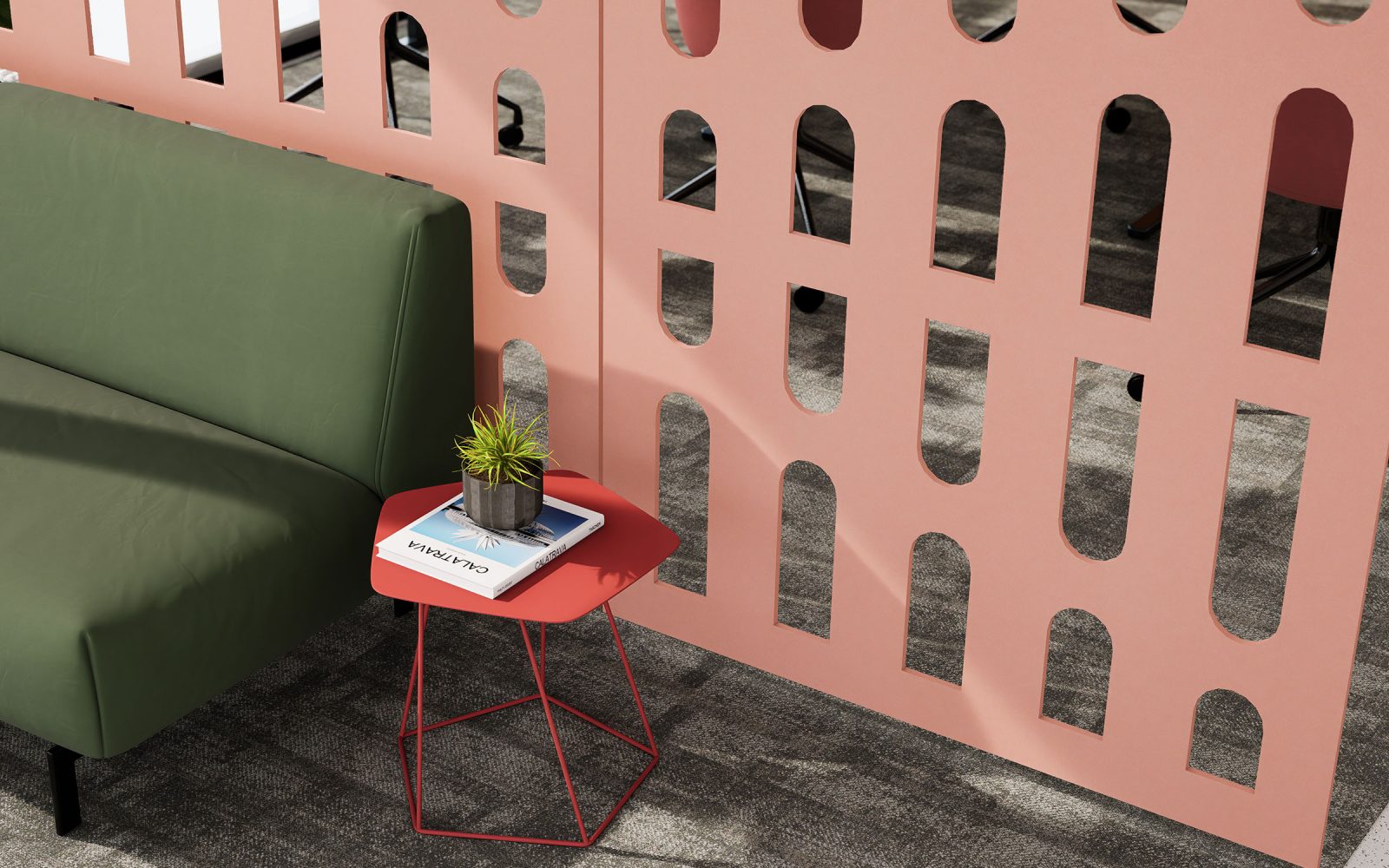 Creative Cut, Waterfall Wall Screens | Flamingo | Premier Collection