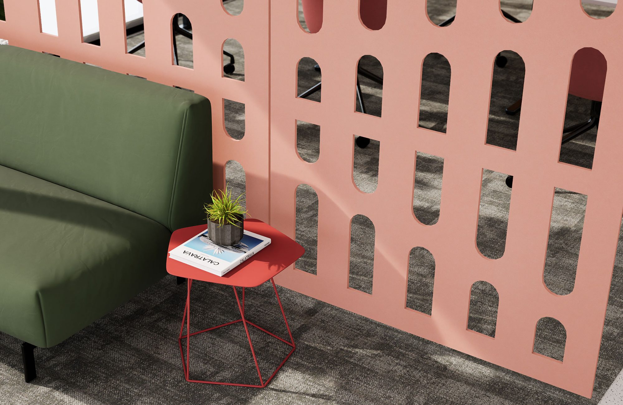 Creative Cut, Waterfall Wall Screens | Flamingo | Premier Collection