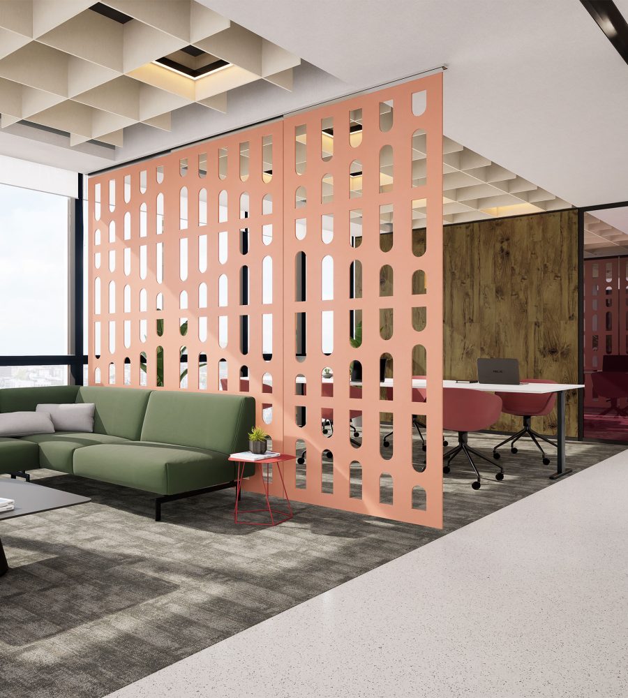 Creative Cut, Waterfall Wall Screens | Flamingo | Premier Collection