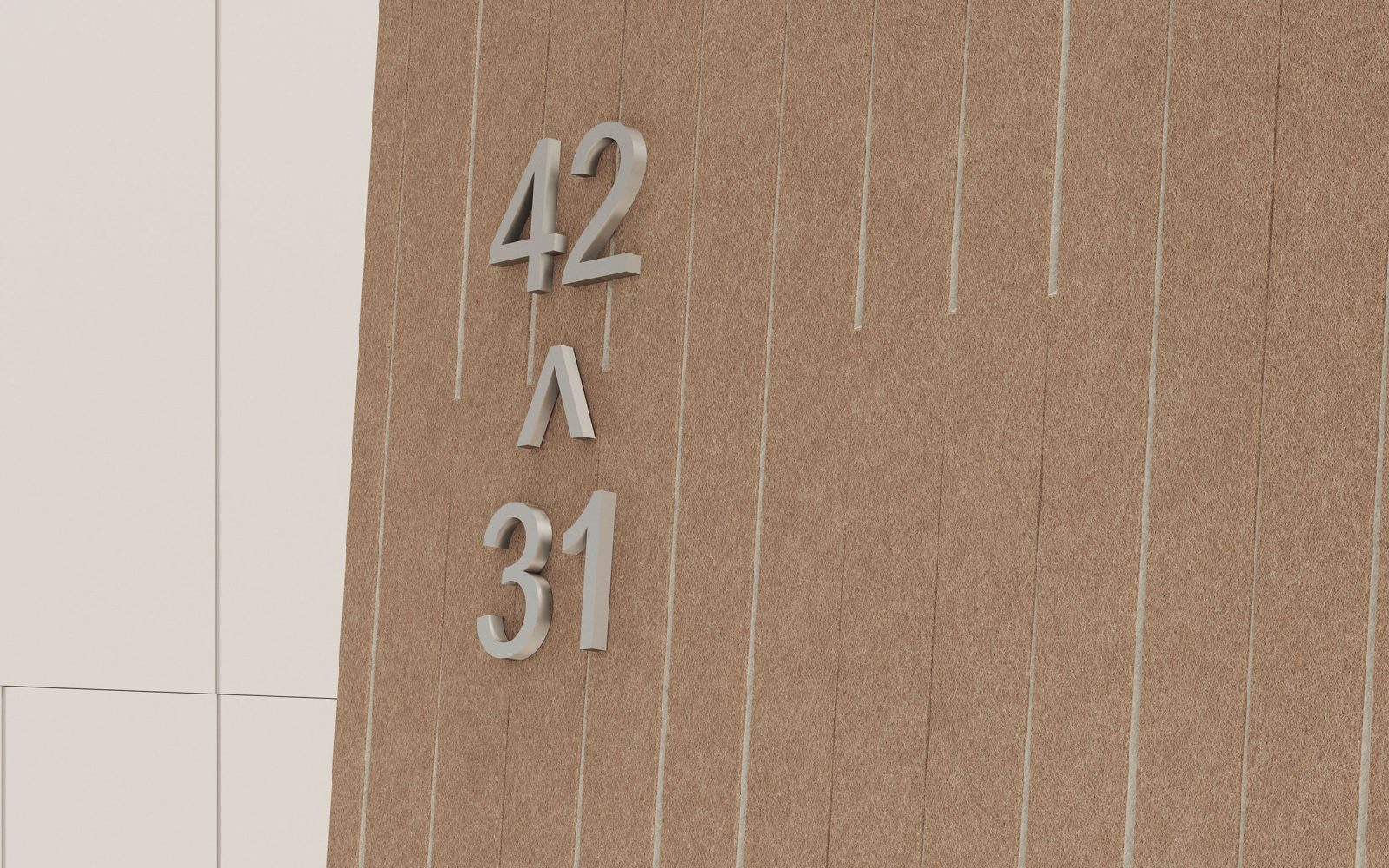 Fracture Two-Tone Wall Panel, Thread | Umber, Almond | Premier Collection