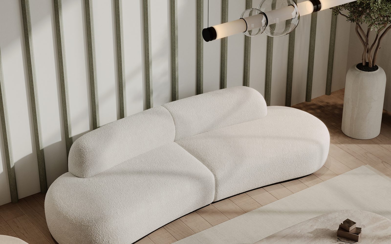 Seam, Igloo Wall Panels | Pistachio, White | Premier Collection