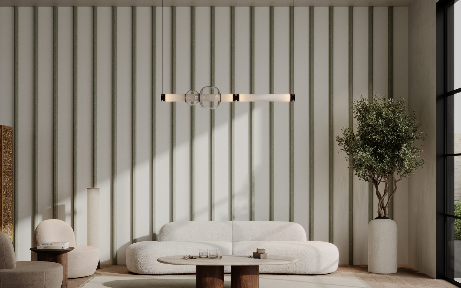 Seam, Igloo Wall Panels | Pistachio, White | Premier Collection