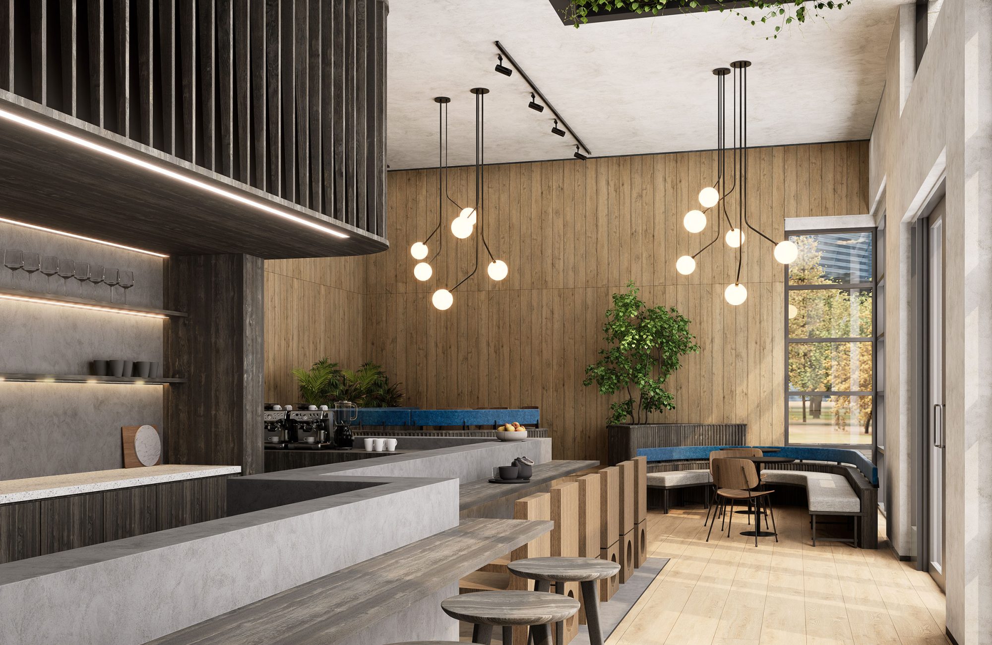 WoodBeQuiet 152mm Wall Slats | Boardwalk with Deep Brown V-Cut | WoodGrain Collection