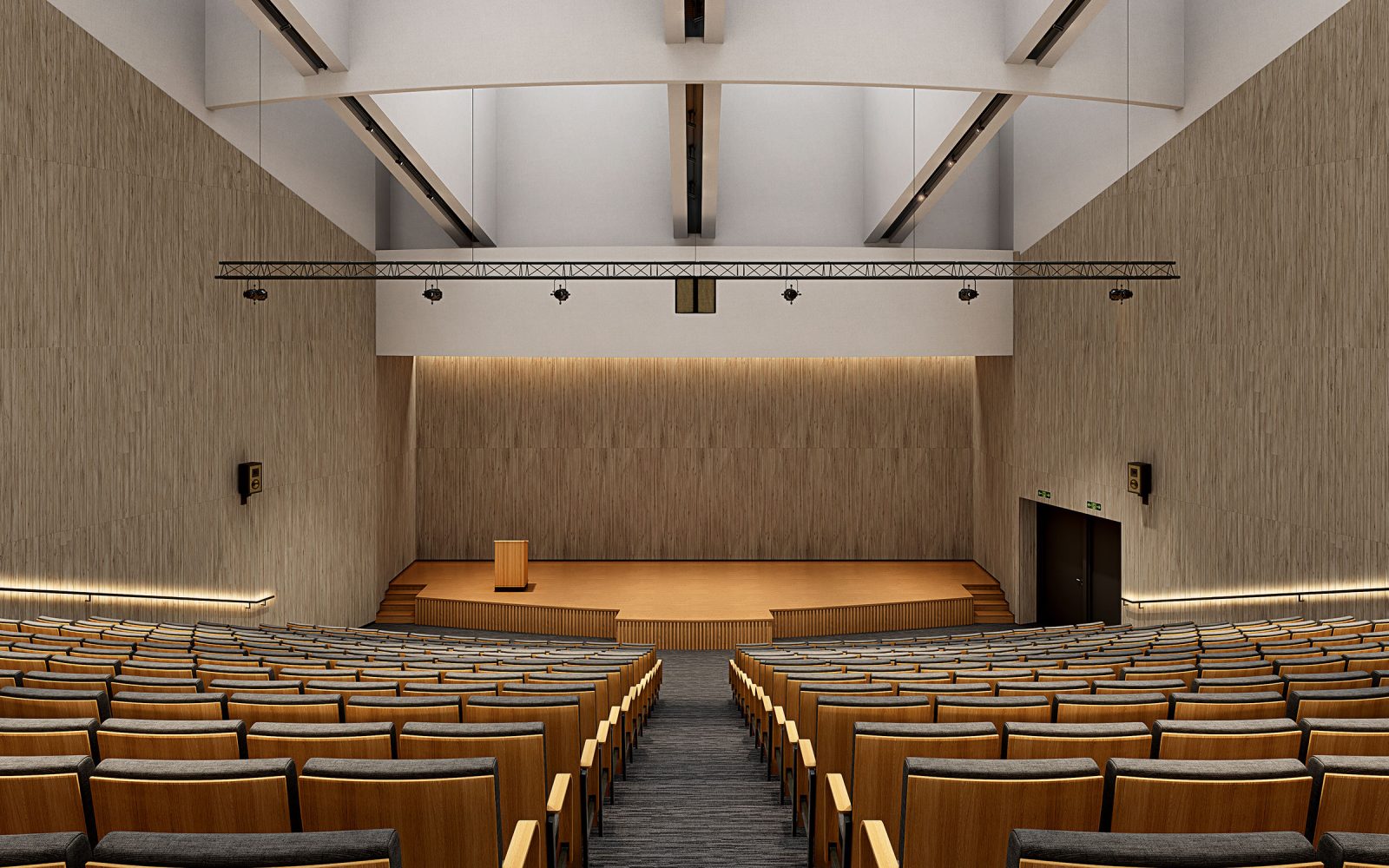 WoodBeQuiet 101mm Wall Slats | French Bobbin with Deep Umber V-Cut | WoodGrain Collection