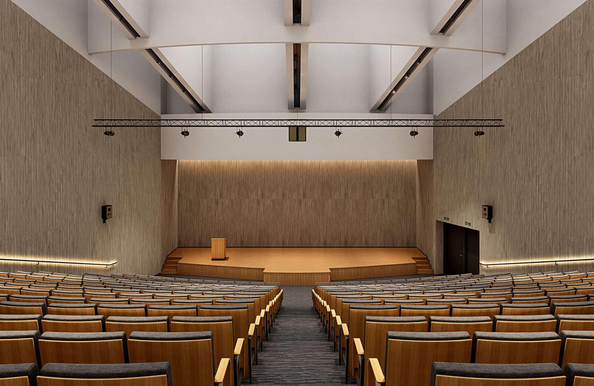 WoodBeQuiet 101mm Wall Slats | French Bobbin with Deep Umber V-Cut | WoodGrain Collection