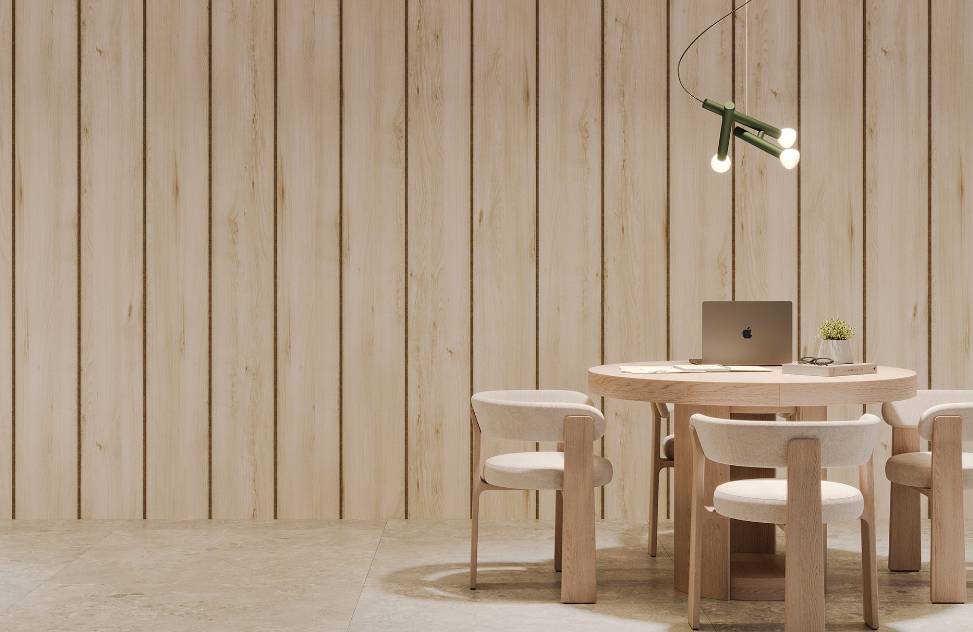 Spine Wall Panels, Bars B | Loft, Walnut | WoodGrain Collection