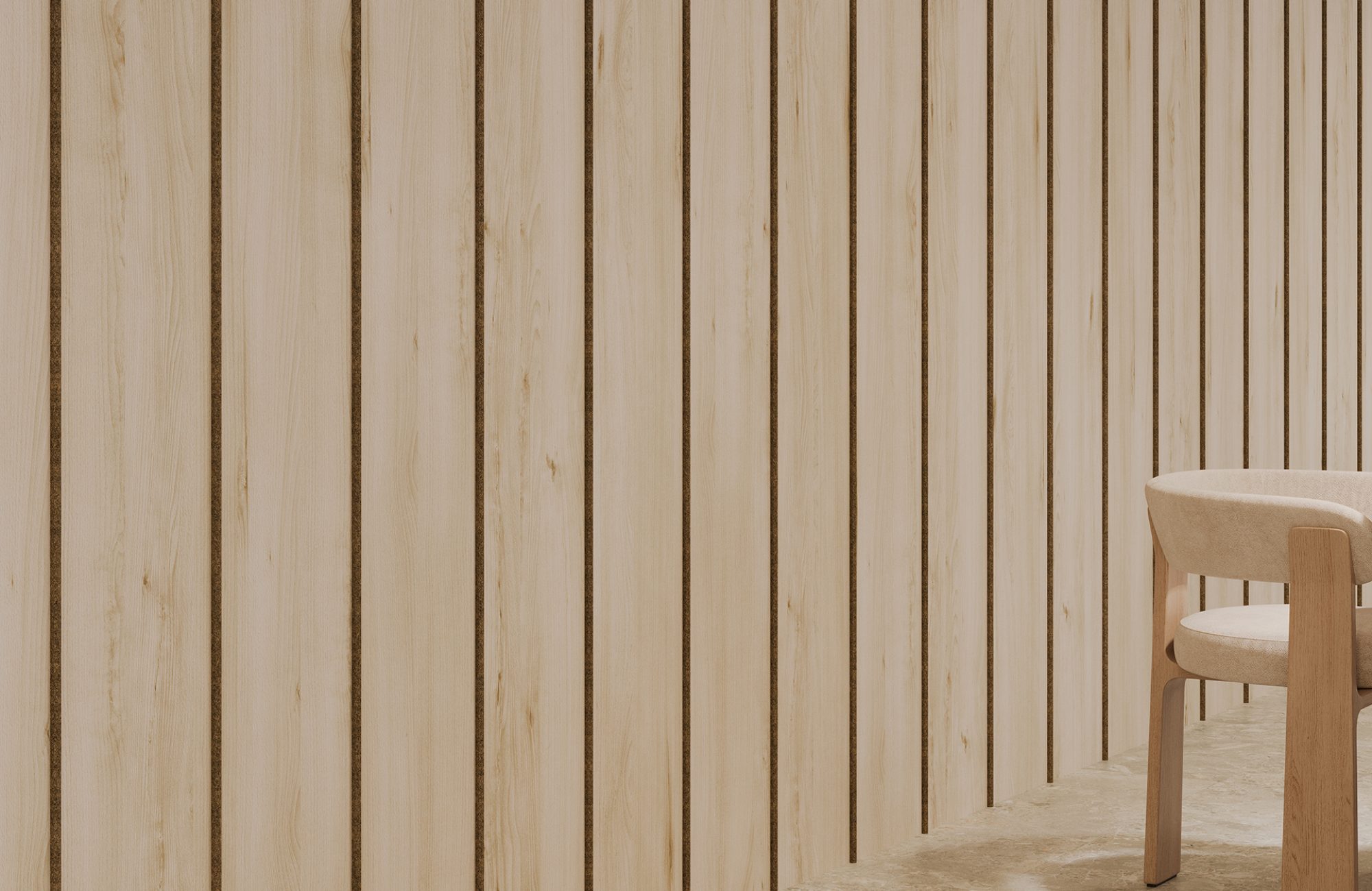 Spine Wall Panels, Bars B | Loft, Walnut | WoodGrain Collection