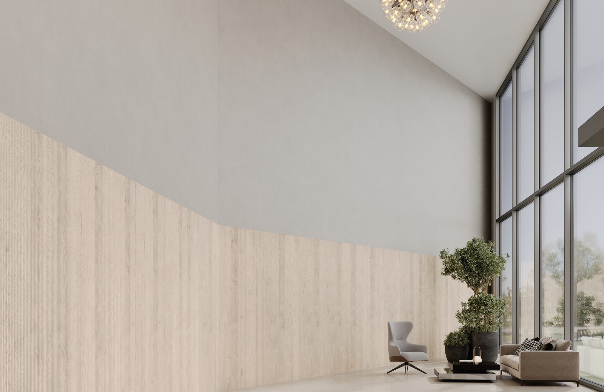 QuietForm Wall Panels, Celestial B | Mountain Lodge | WoodGrain Collection