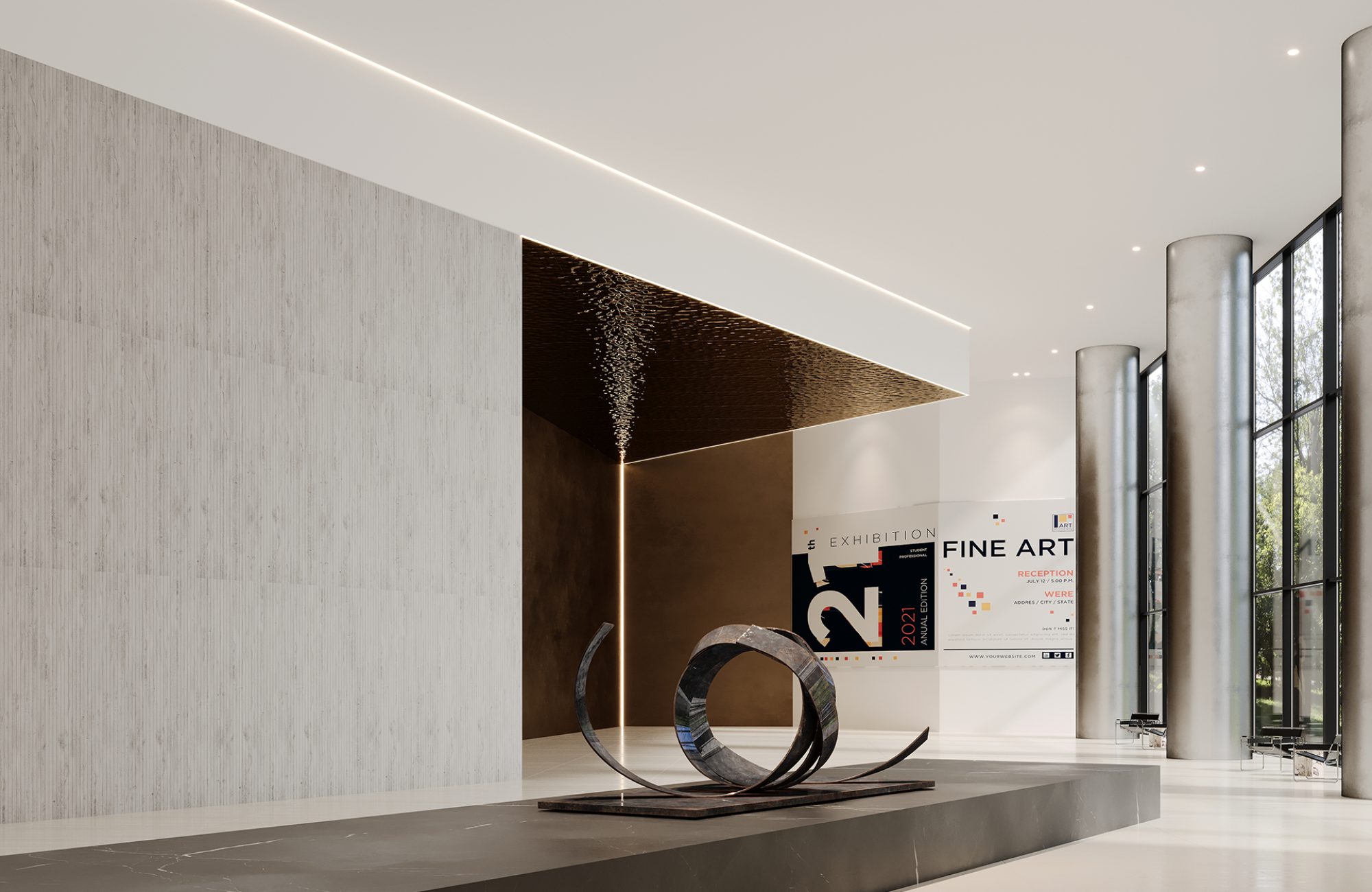 QuietForm Wall Panels, Furrowed | Boat Shed | WoodGrain Collection