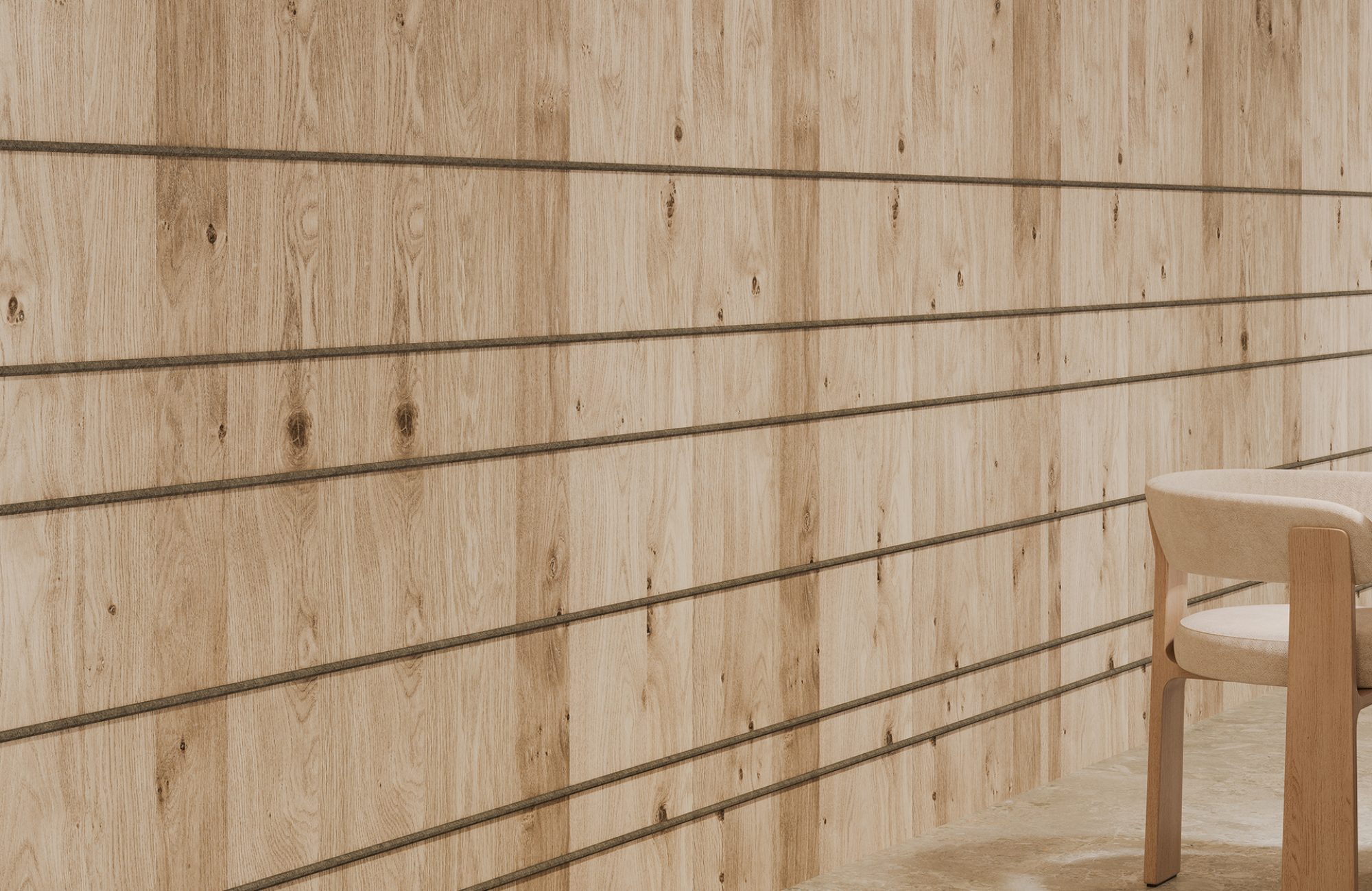 Spine Wall Panels, Panes A | Driftwood, Slate | WoodGrain Collection