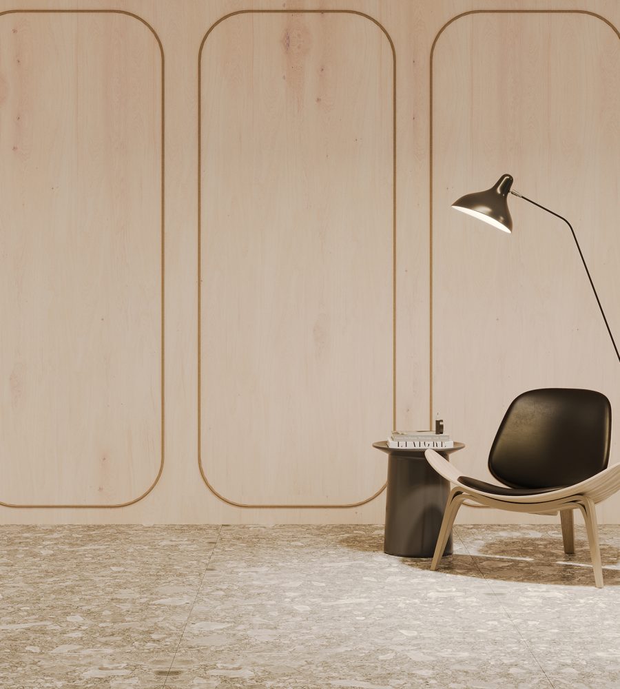 Spine Wall Panels, Racetrack A | Wine Barrel, Umber | Premier, WoodGrain Collections