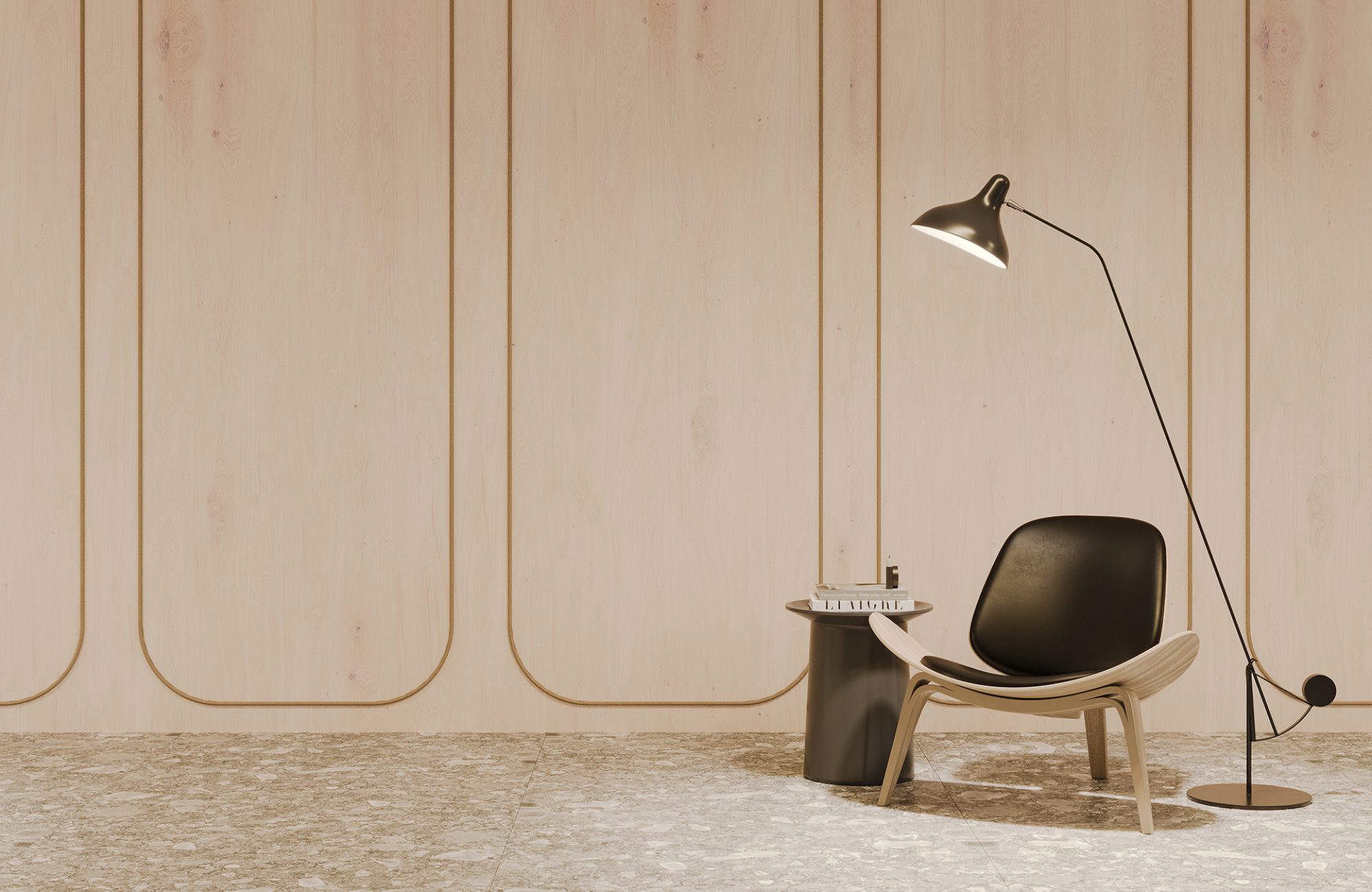 Spine Wall Panels, Racetrack A | Wine Barrel, Umber | Premier, WoodGrain Collections