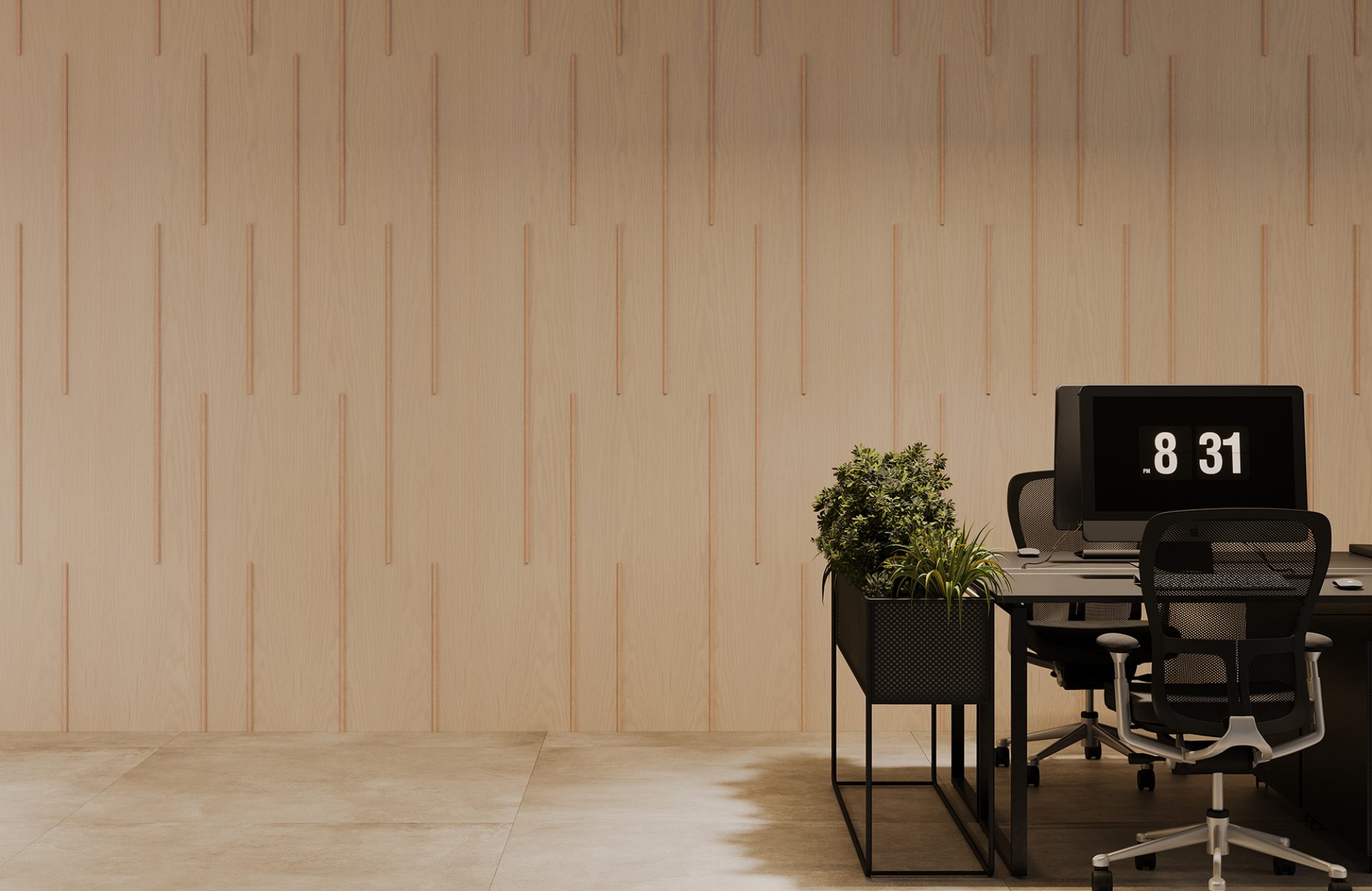 Spine Wall Panels, Scored | Petrified Ash, Valentine | WoodGrain, Premier Collections