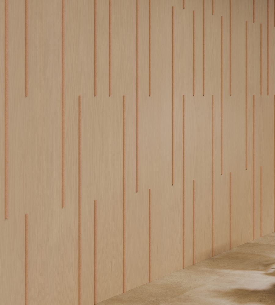 Spine Wall Panels, Scored | Petrified Ash, Valentine | WoodGrain, Premier Collections