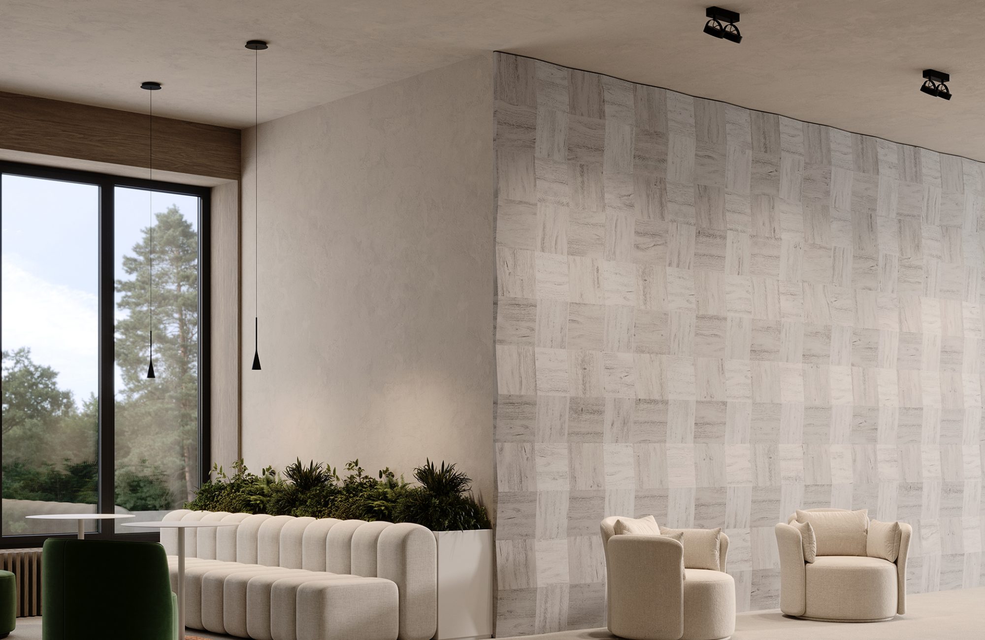 PopUp, Slant Wall Tiles | Boat Shed | WoodGrain Collection