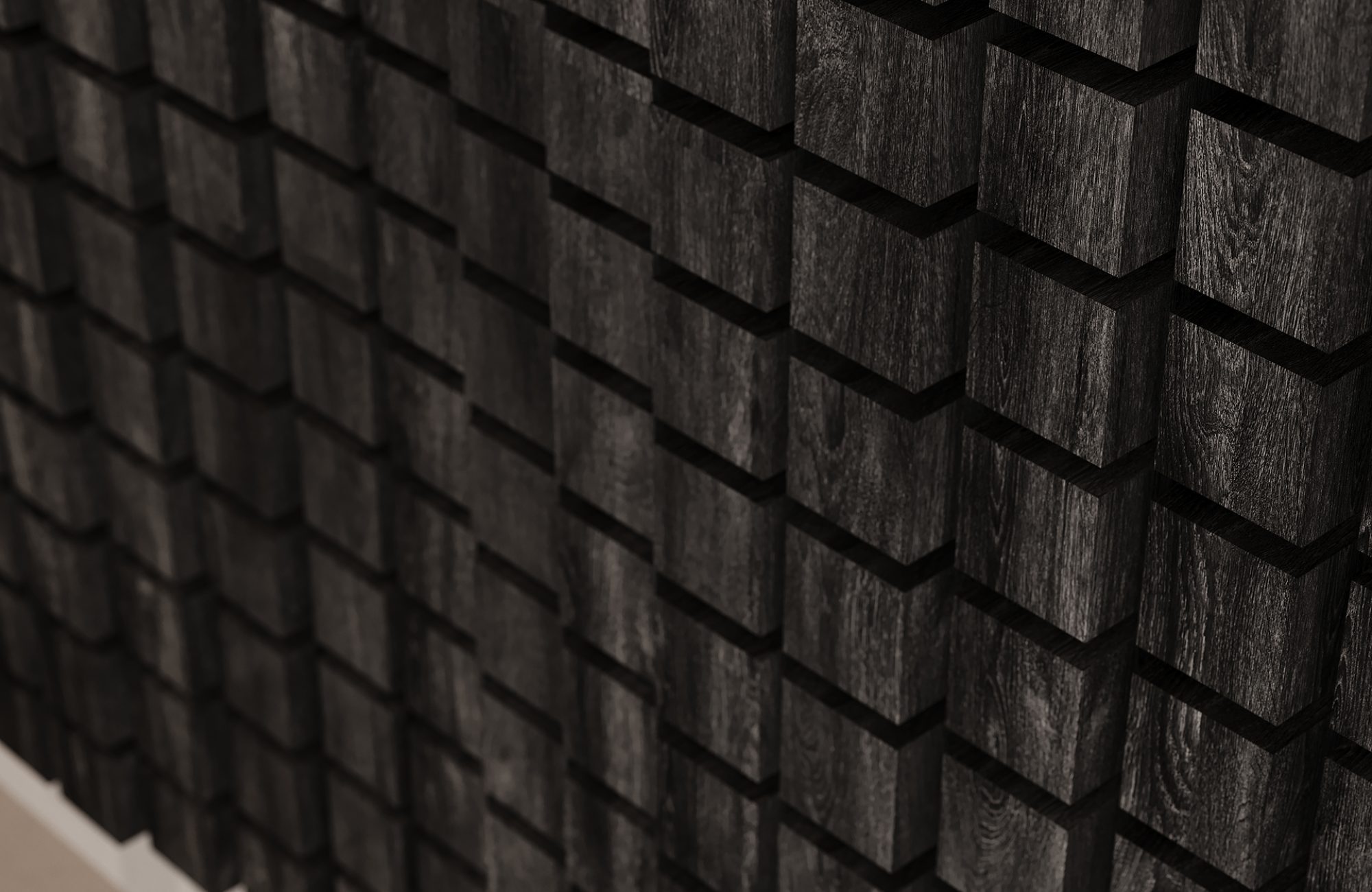 Vista, Mountain Wall Tiles | Charred Larch, Valentine | WoodGrain, Premier Collections