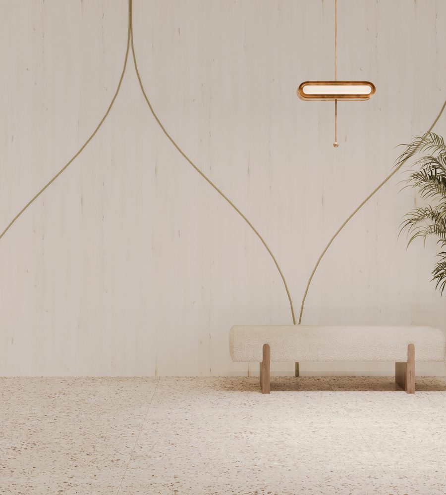 Spine Wall Panels, Tulip A | White Elm, Pistachio | WoodGrain, Premier Collections