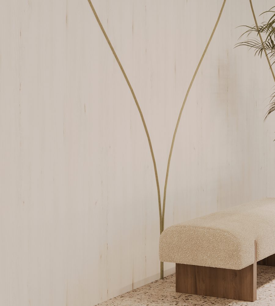 Spine Wall Panels, Tulip A | White Elm, Pistachio | WoodGrain, Premier Collections