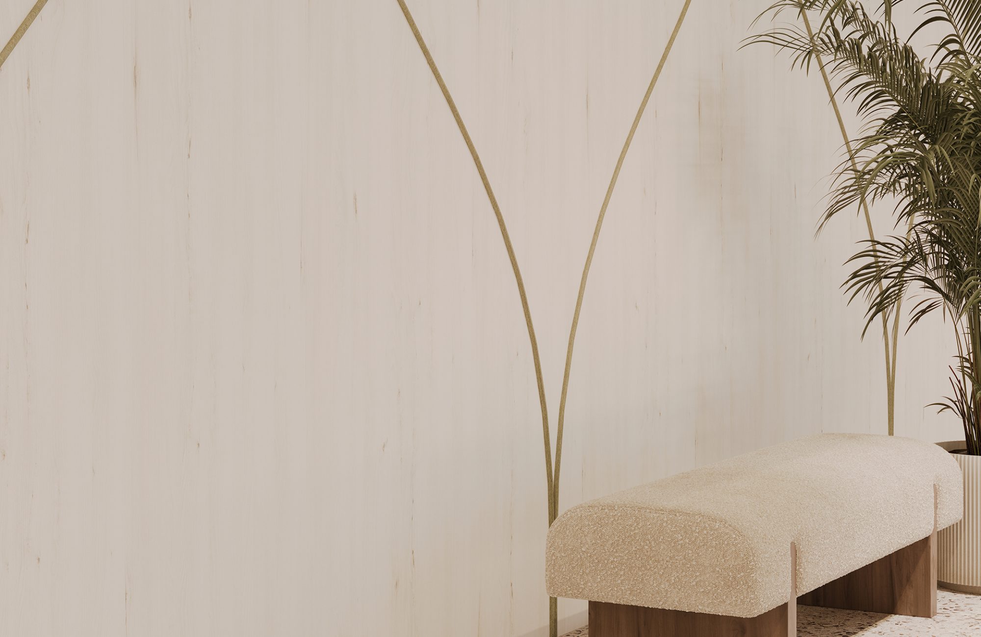 Spine Wall Panels, Tulip A | White Elm, Pistachio | WoodGrain, Premier Collections