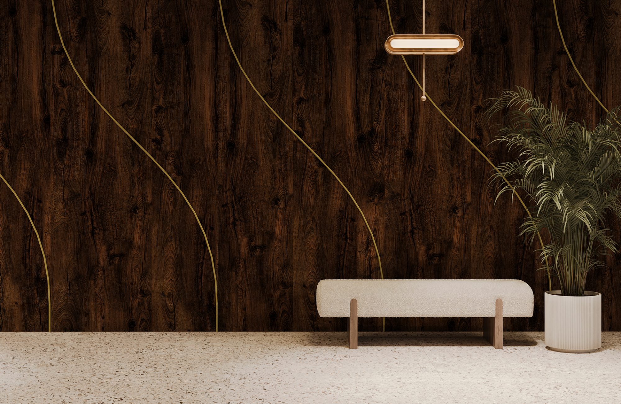 Spine Wall Panels, Tulip B | Antique Chest, Eucalyptus | WoodGrain, Premier Collections