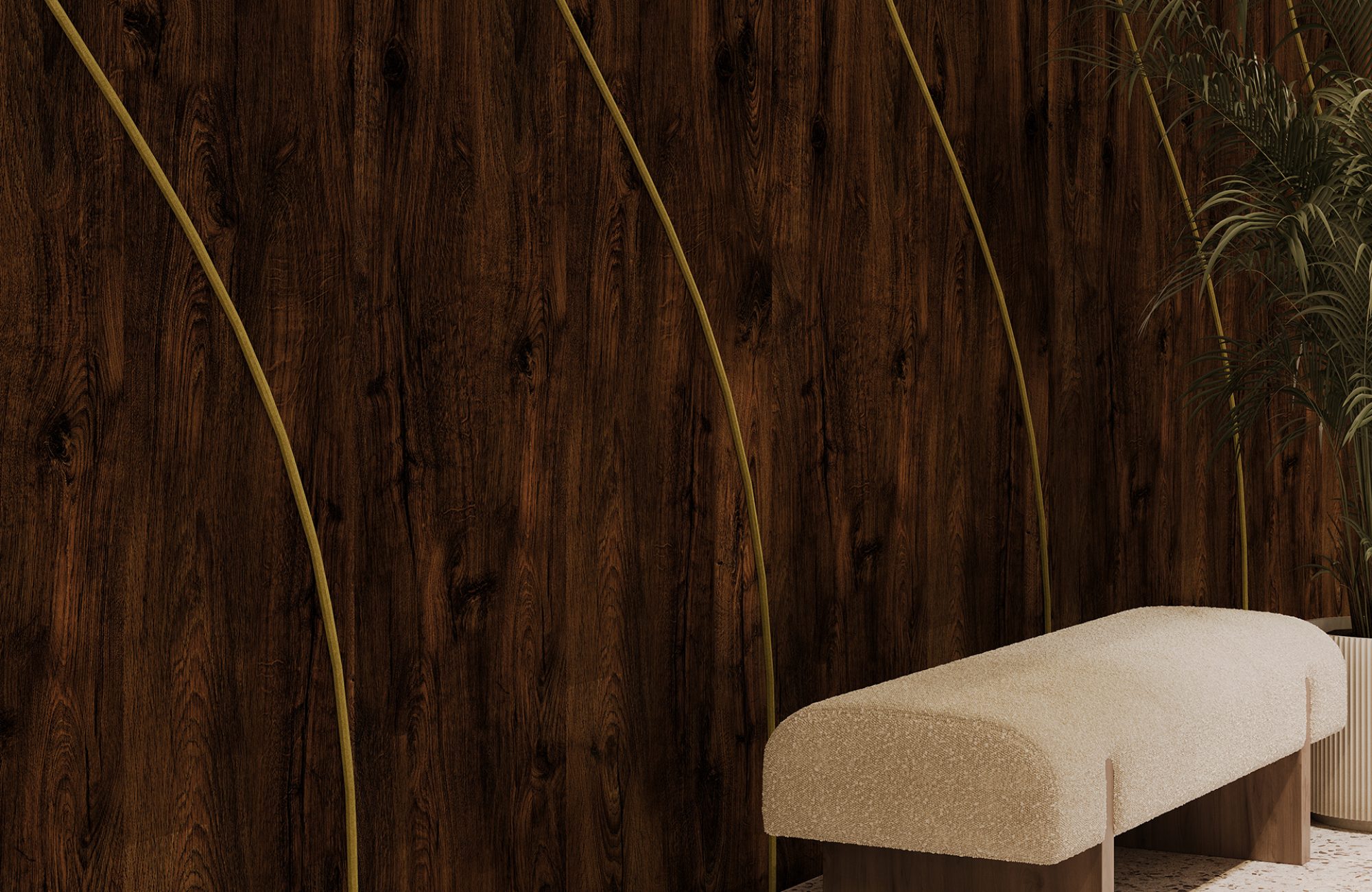 Spine Wall Panels, Tulip B | Antique Chest, Eucalyptus | WoodGrain, Premier Collections