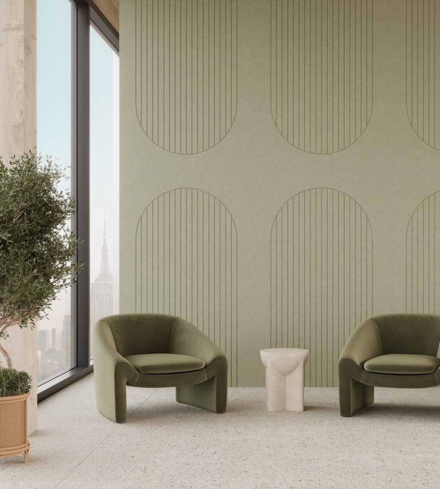 Fracture Wall Panel, Arch | Pistachio | Premier Collection