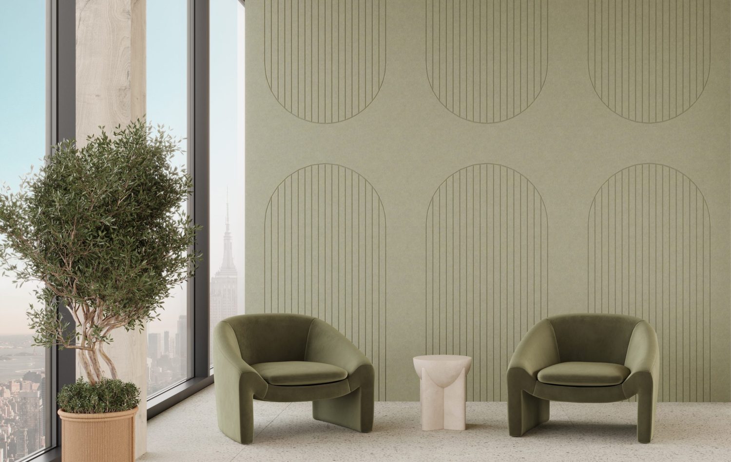 Fracture Arch | Premier Collection | Pistachio